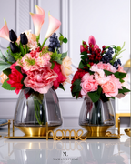 Rose Dore Flowers and Vase