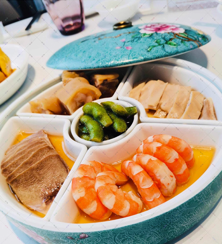 Five-Compartment Ceramic Tray