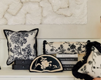 Retro Black and White Pillow Case
