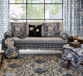 French Blue and White Pillow Case
