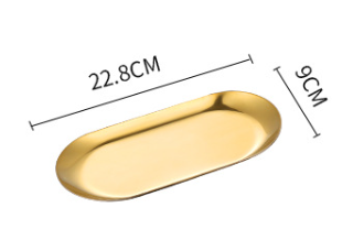 GIFTING INSPIRATION - Gold Oval Storage Tray