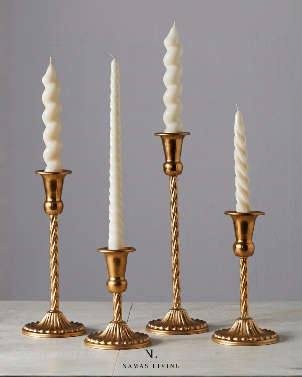 Twisted Vintage Candle Holder Set