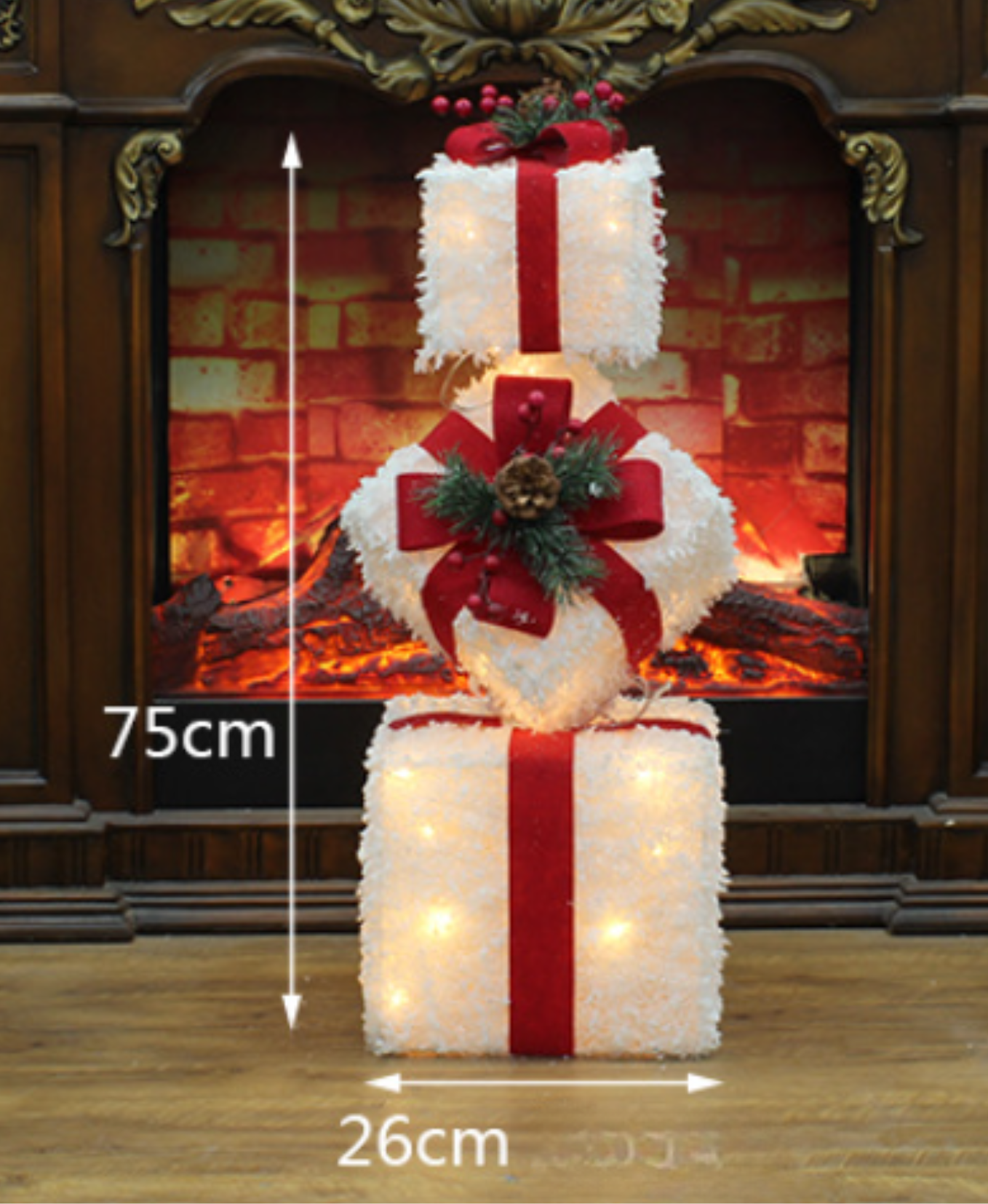 Holiday Giftbox  LED Ornament