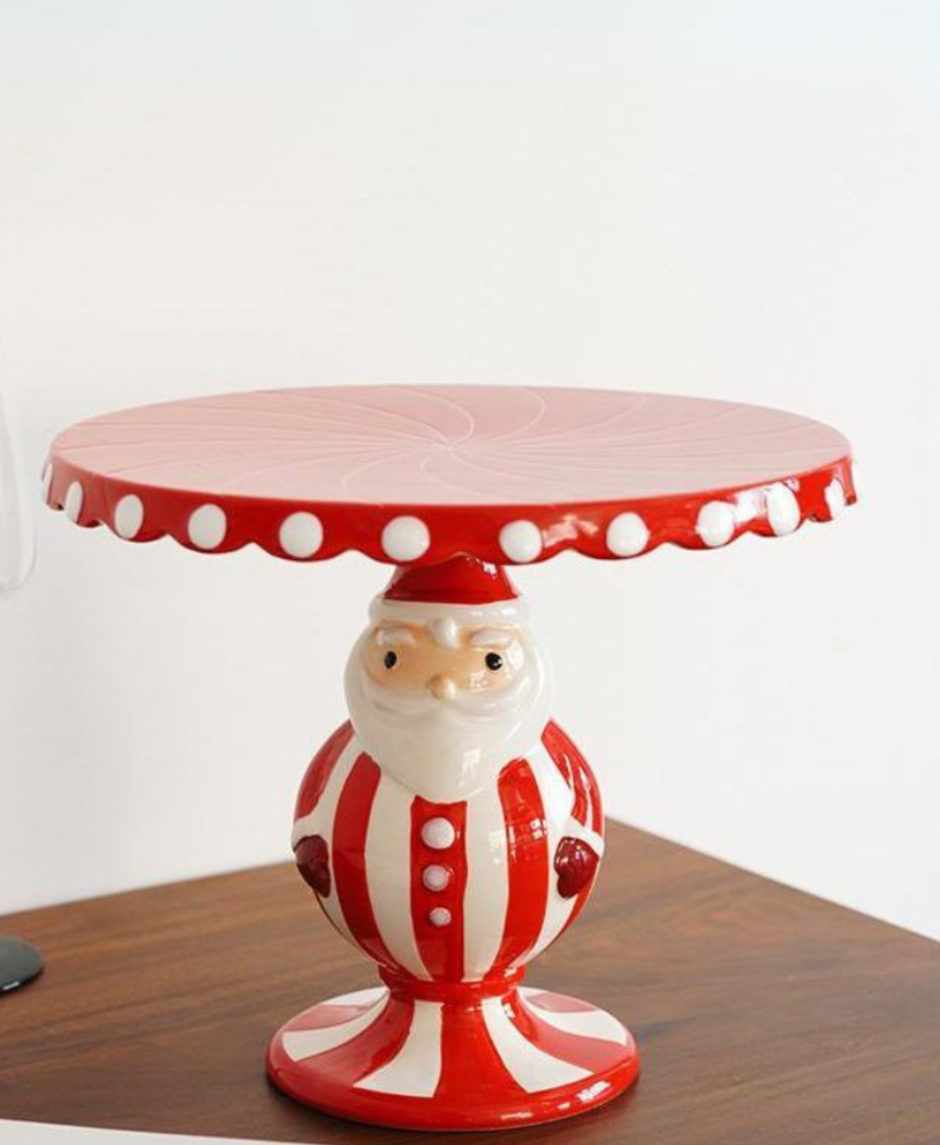 Santa Holiday Dessert Dish Platter