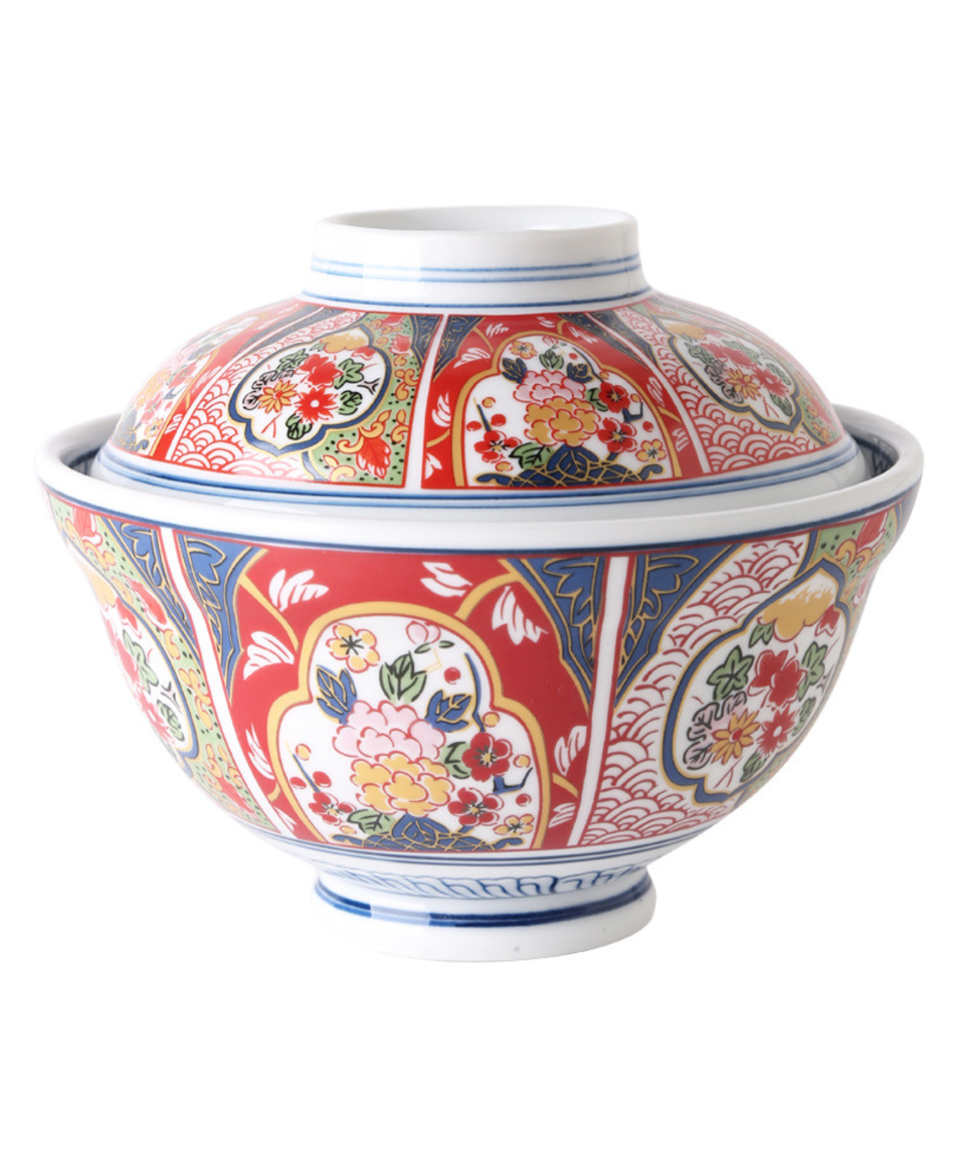 Chinoiserie Heritage Porcelain Bowl with Lid