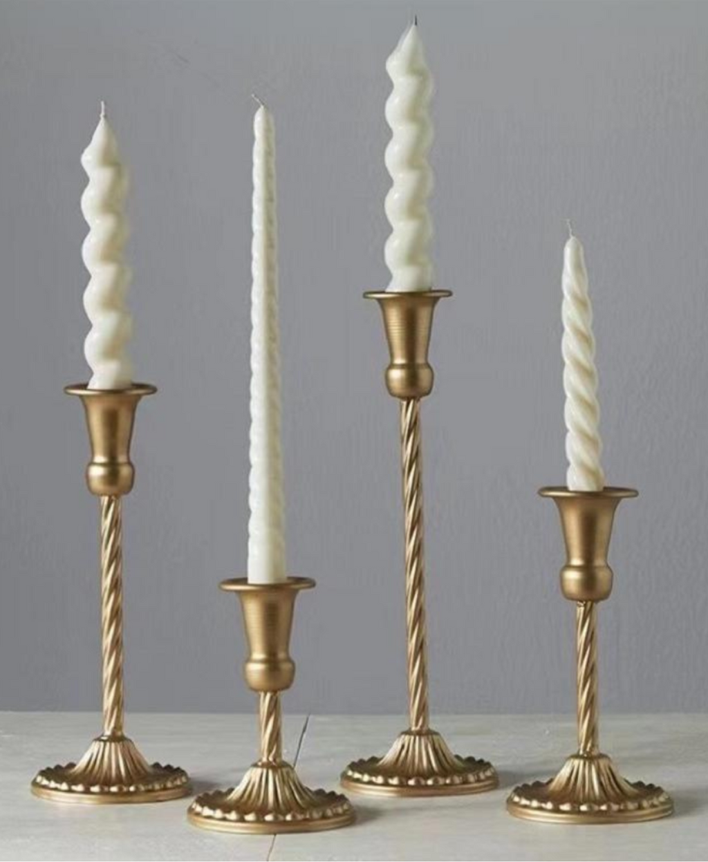 Twisted Vintage Candle Holder Set
