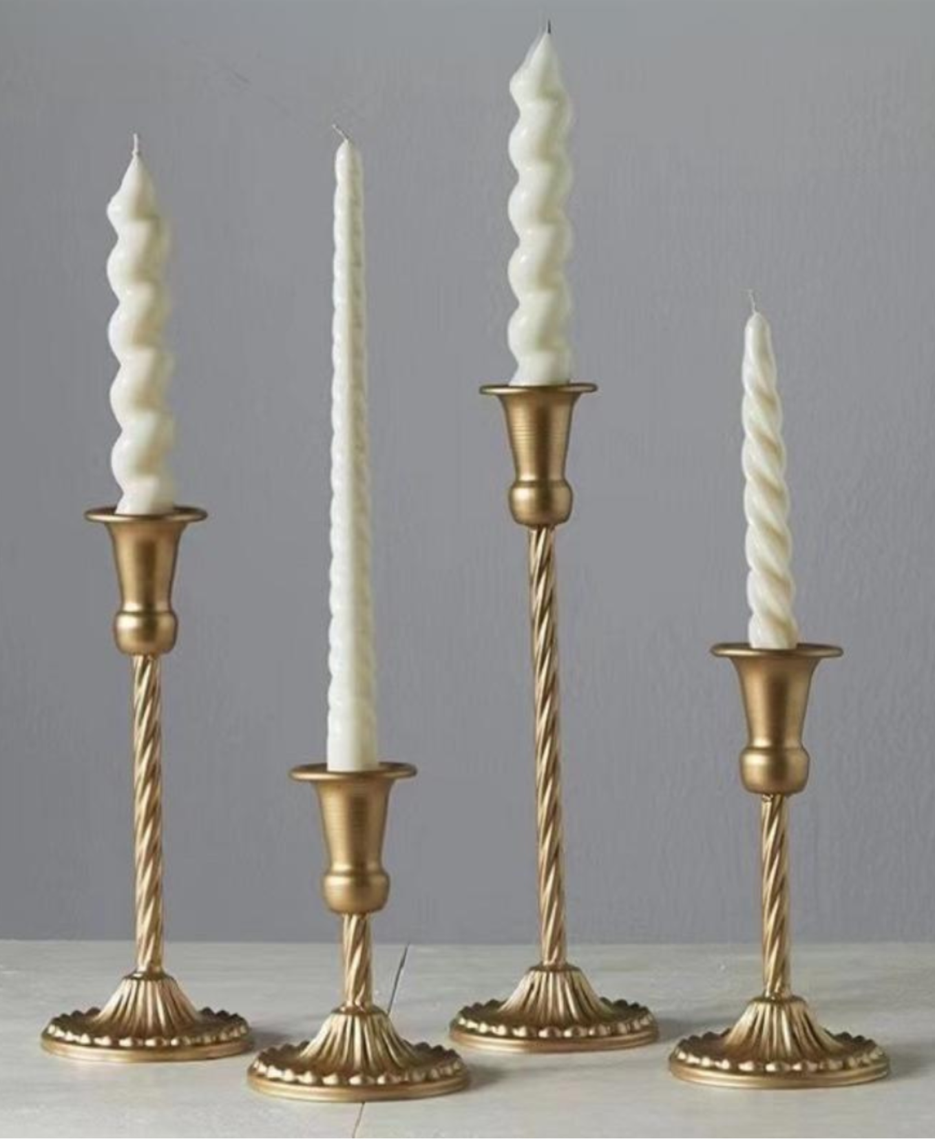 Twisted Vintage Candle Holder Set