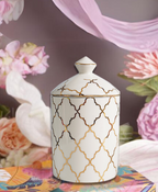 GIFTING INSPIRATION - White and Gold Premium Storage Jar