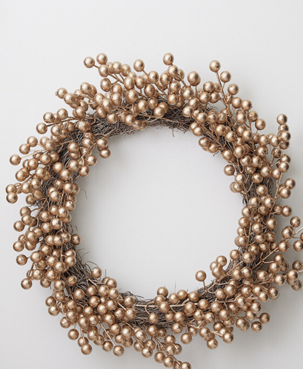 Golden Fruit Wreath Christmas Decoration