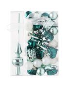 Acqua Christmas Tree Decorative Ornament Set