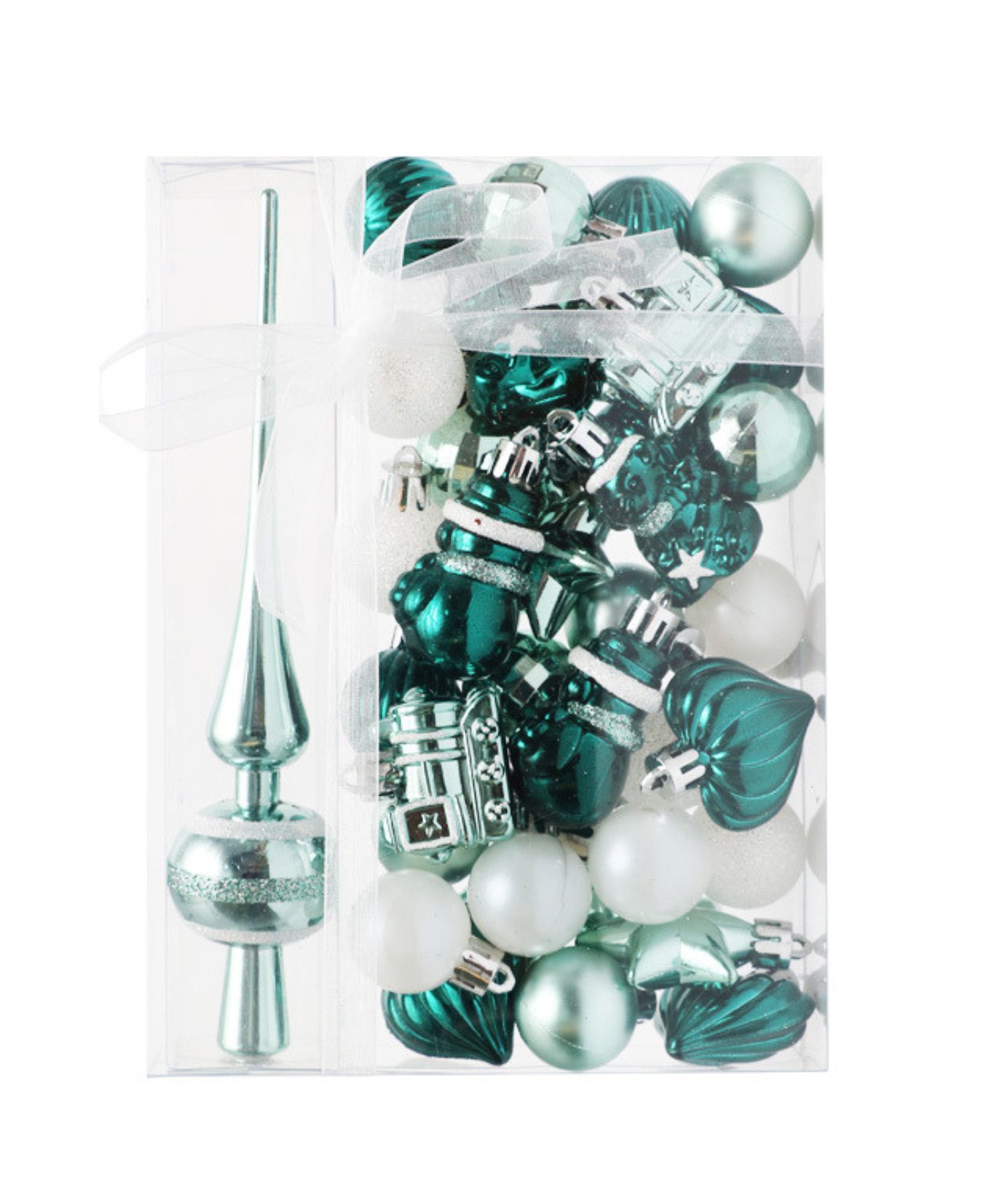 Acqua Christmas Tree Decorative Ornament Set