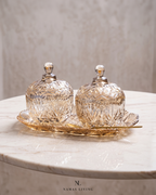 Vienna Crystal Glass Jars Set