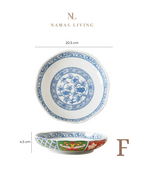 Imperial Chinoiserie Style Ceramic Plates