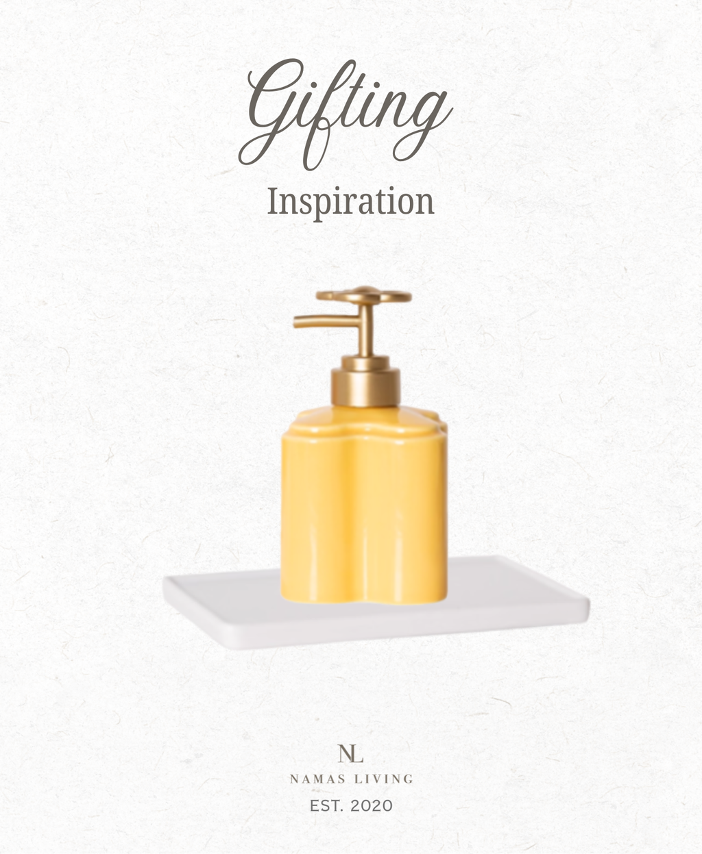GIFTING INSPIRATION - Sunny Blossom Soap Dispenser Set