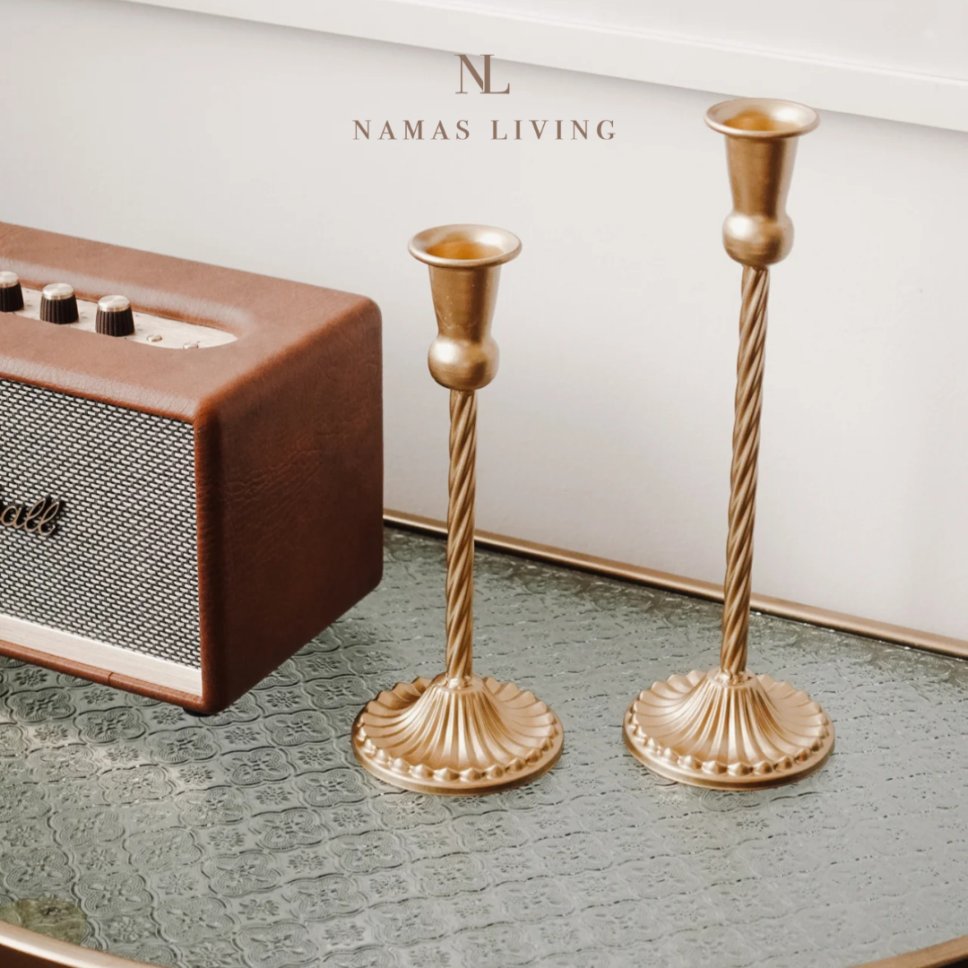Twisted Vintage Candle Holder Set
