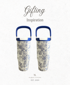 GIFTING INSPIRATION - Blue Floral Tumbler
