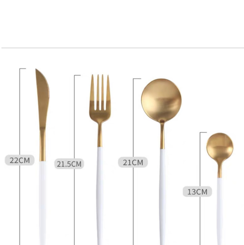 Lafayette Gold with pink handle flatware - Utensil