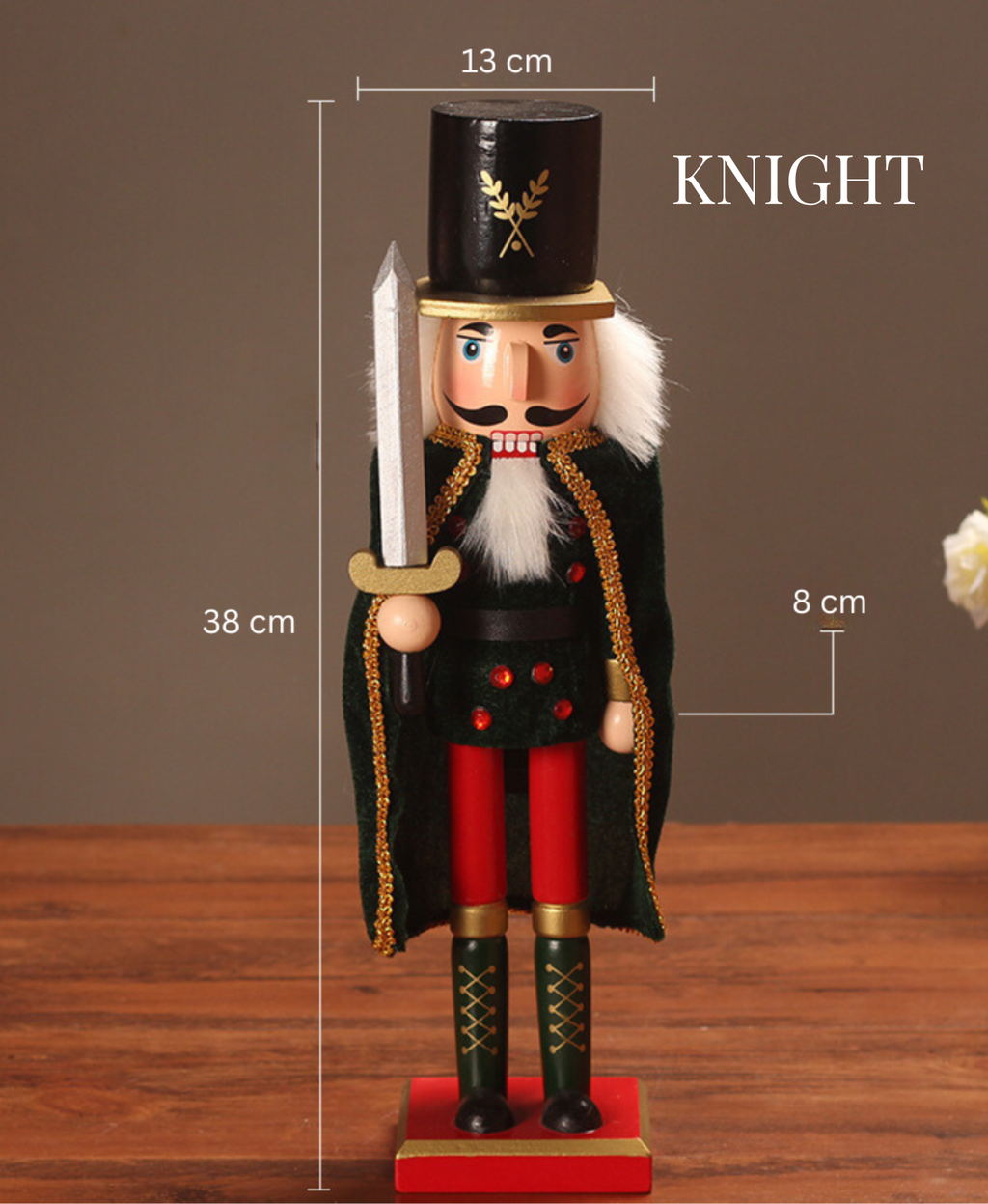 Nutcracker Christmas Ornament Decoration - Knight