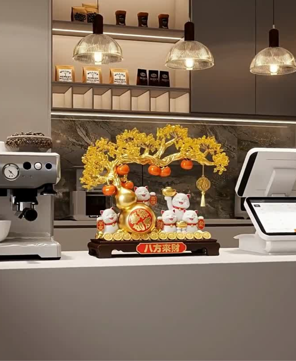 Yuan Bao Lucky Cat Decor