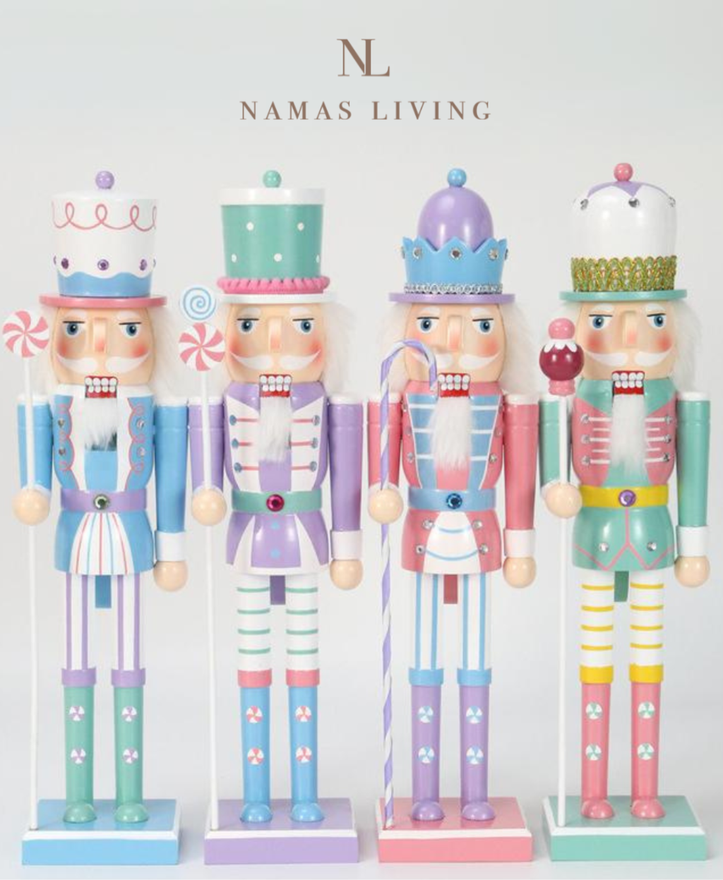 Pastel Nutcracker Holiday Ornament and Decoration