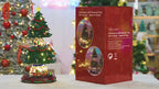 Luminous Tree with Rotating Train Music Box