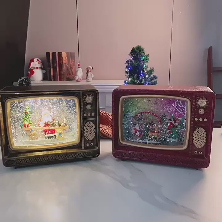 Holiday Light and Music Box - Vintage TV