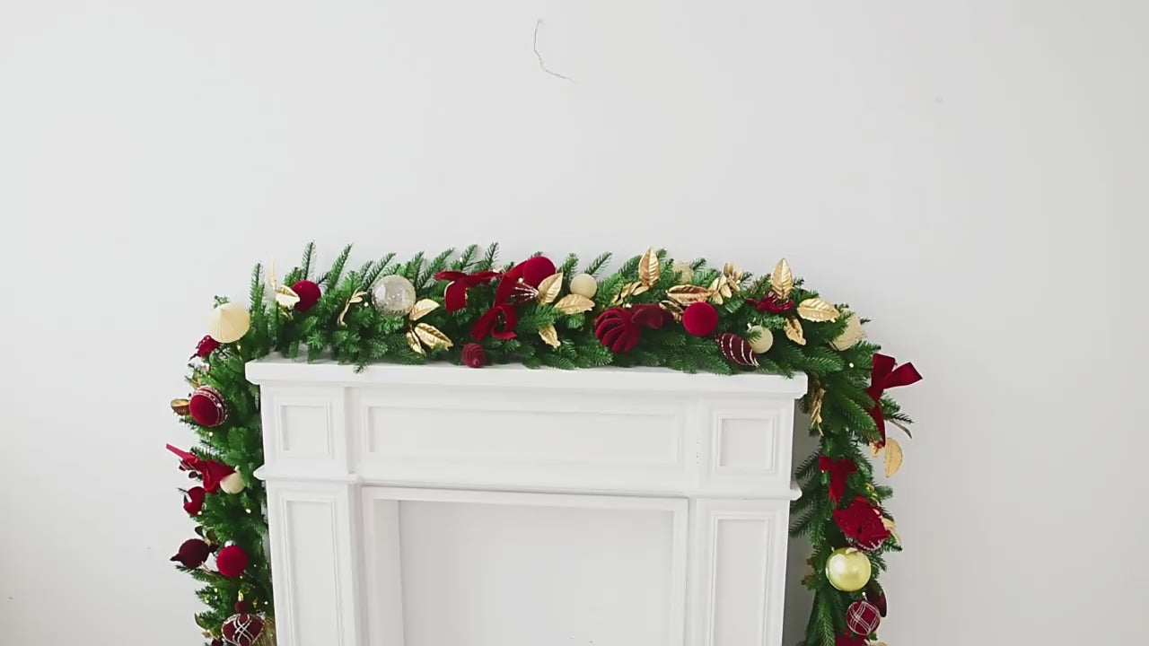 Classic Velvet Christmas Garland