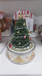 Spinning Train Christmas Tree