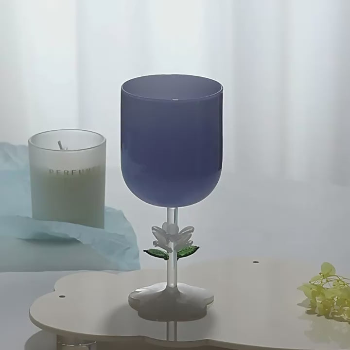 GIFTING INSPIRATION - Blue Jade Bloom Wine Glass