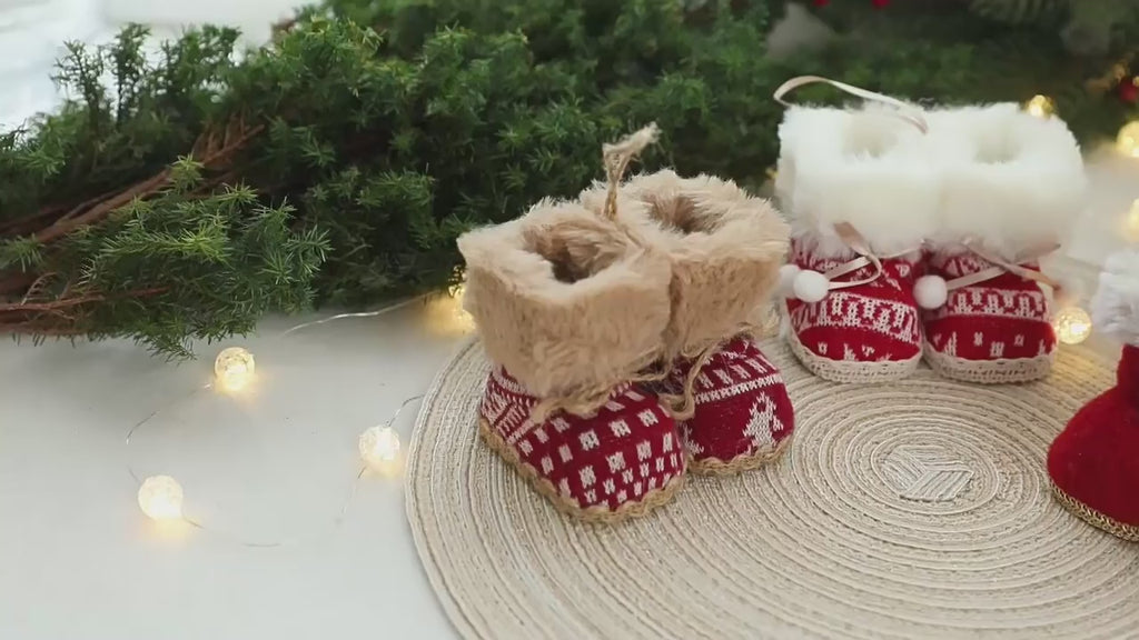 Mini Holiday Boots Ornament