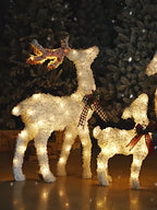 Enchanting Christmas Elk Ornament Set