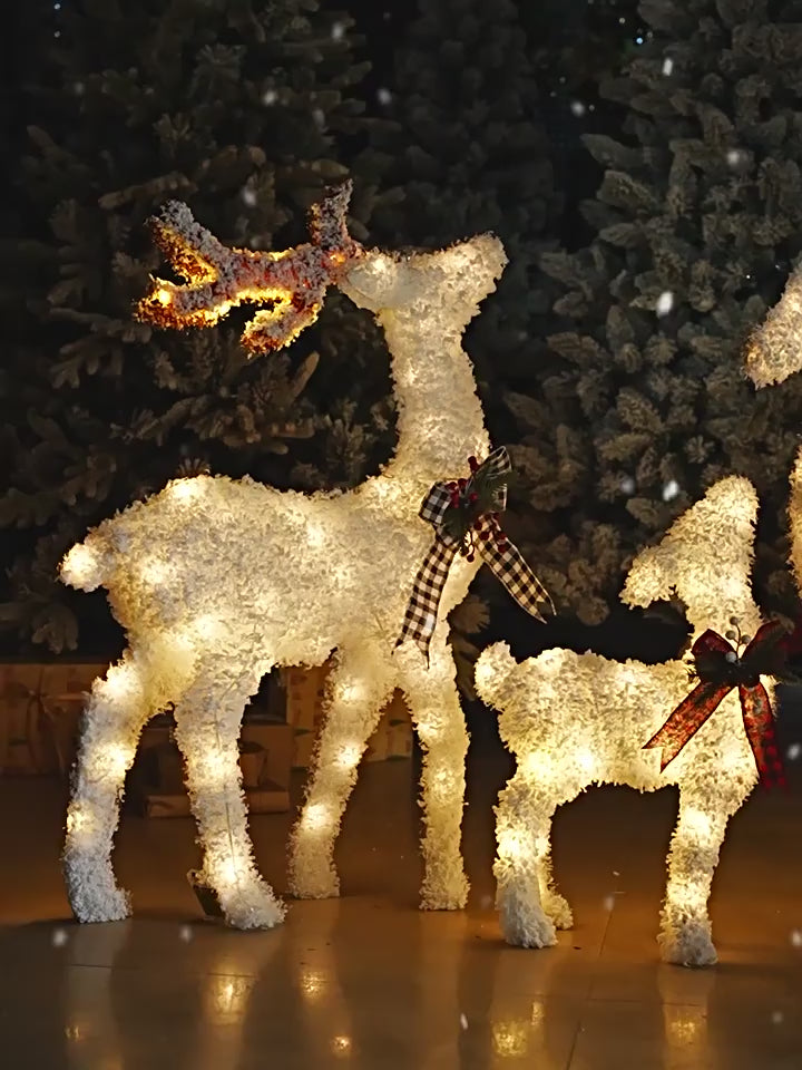 Enchanting Christmas Elk Ornament Set