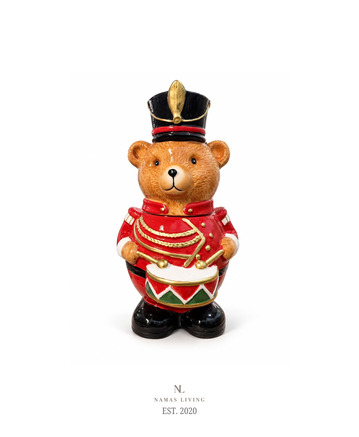Nutcracker Bear Decorative Jar