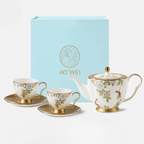 GIFTING INSPIRATION - White and Gold Floral Afternoon Tea Set