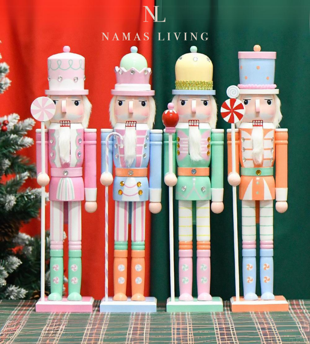 Pastel Nutcracker Holiday Ornament and Decoration