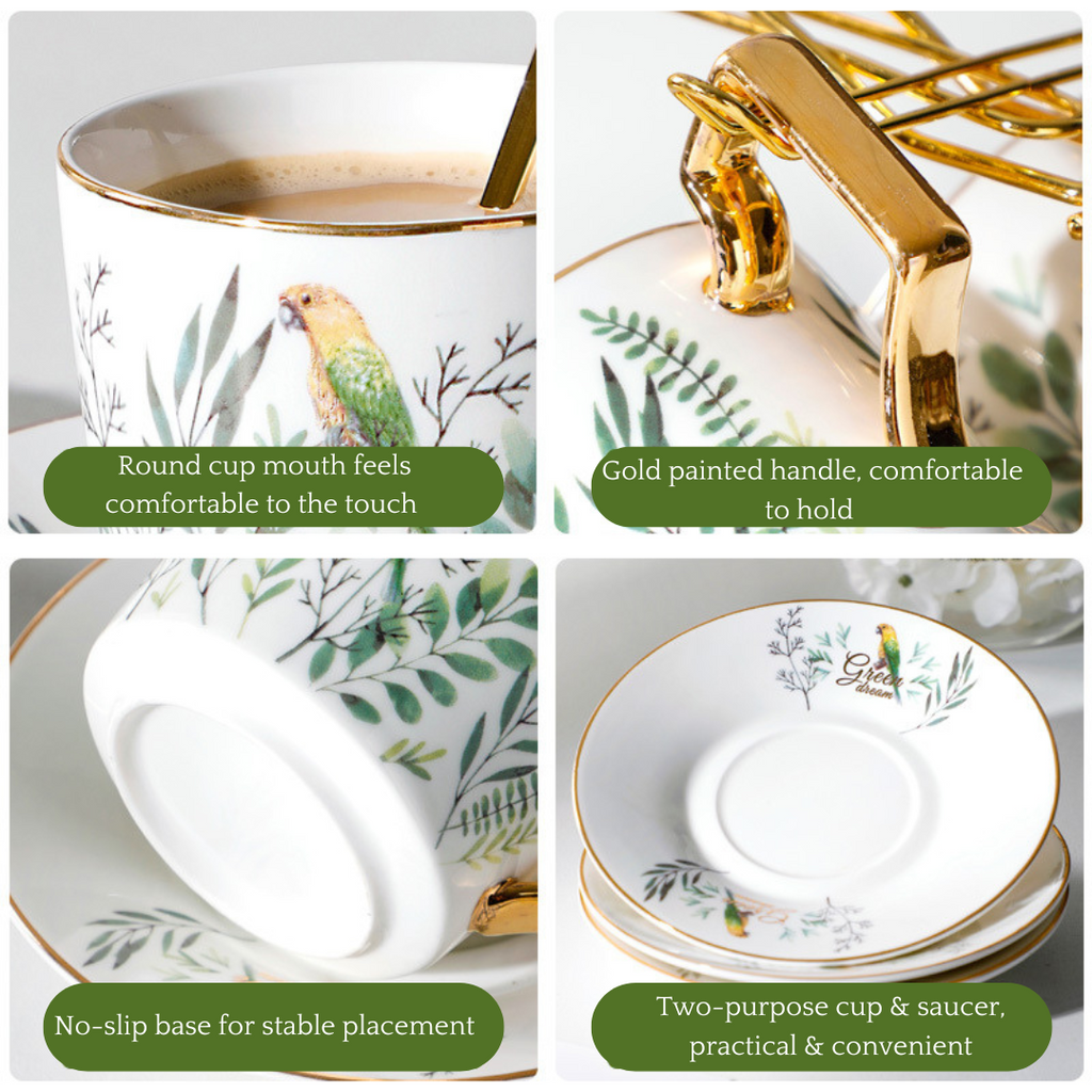 Bird and Bloom Tea and Coffee Set