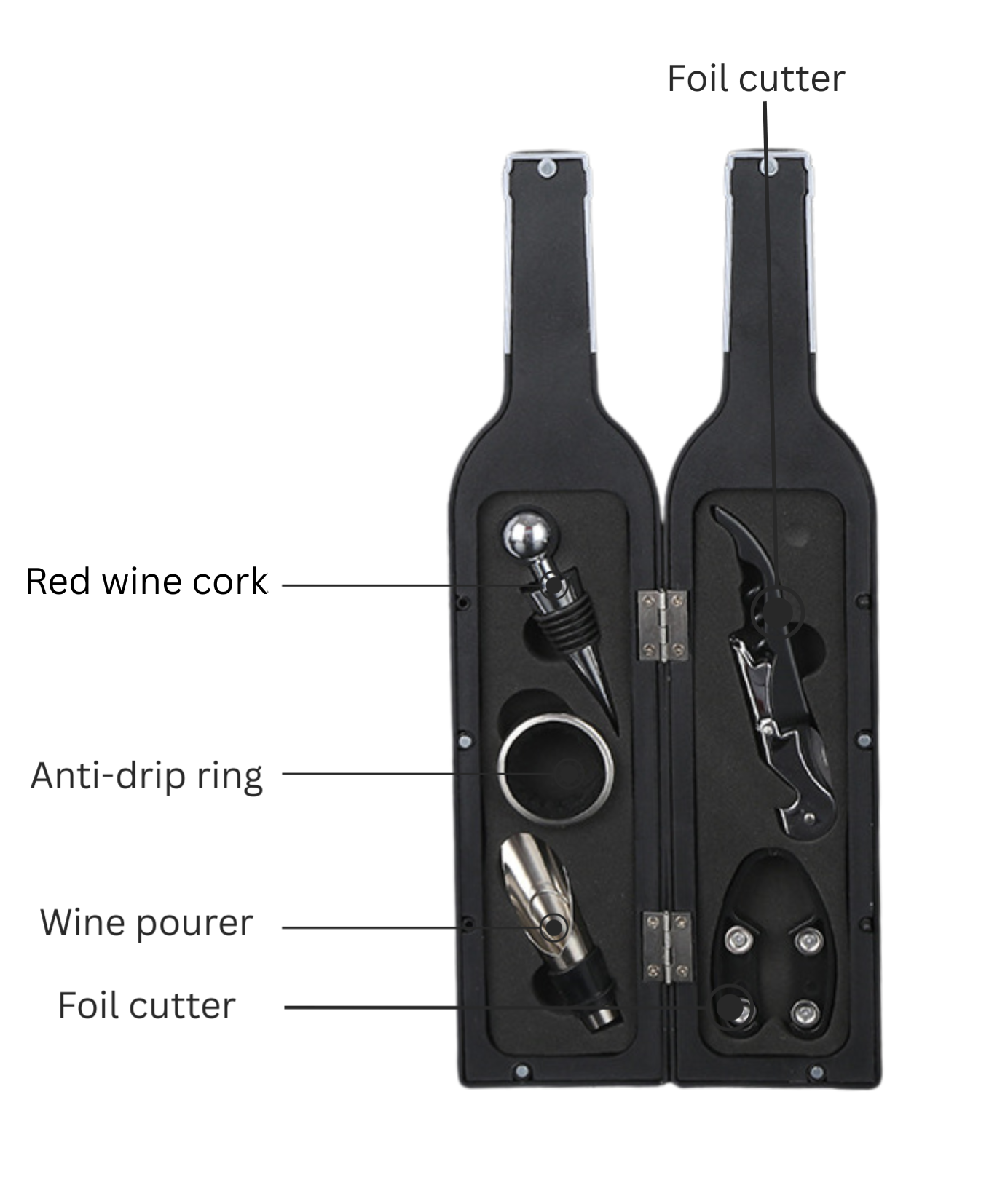 5-Piece Premium Wine Tool Set