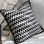 Modern Wave Black and White Pillow Case