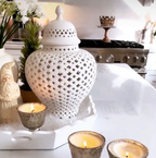Casablanca Ginger Jar and Covered Lantern