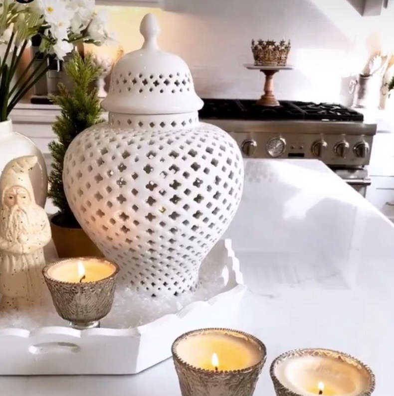 Casablanca Ginger Jar and Covered Lantern