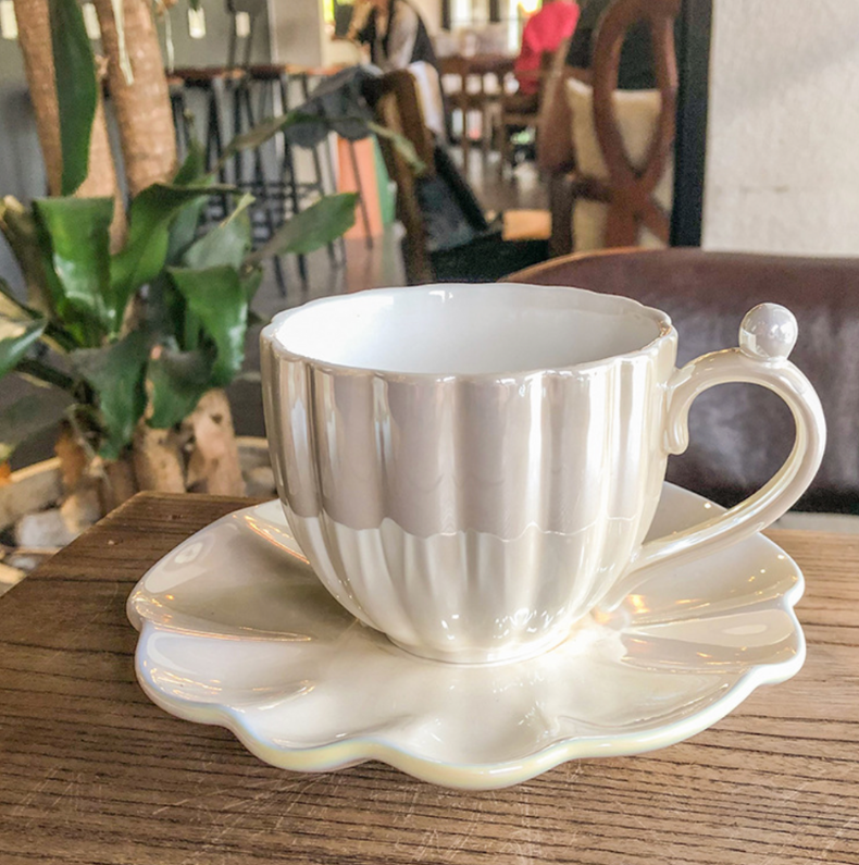 Ariel Mug and Saucer Set