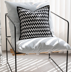 Modern Wave Black and White Pillow Case