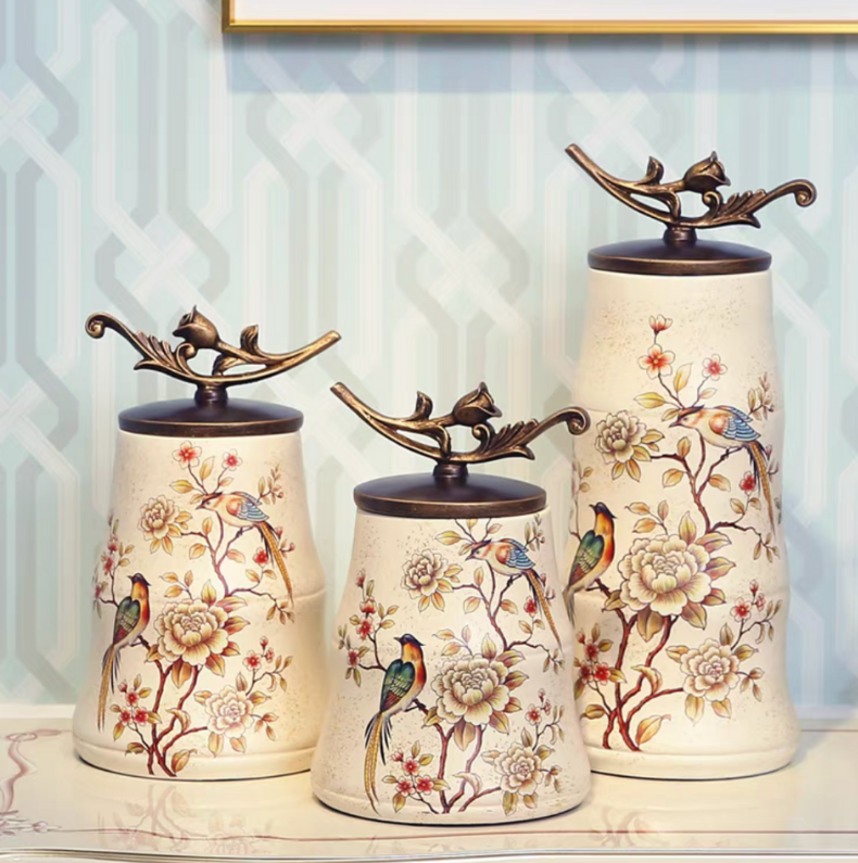 Blanc Ginger Jar Vase Set