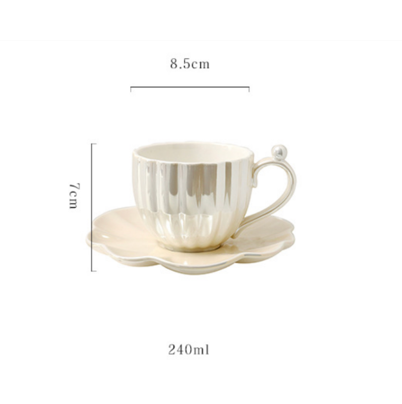 Ariel Mug and Saucer Set
