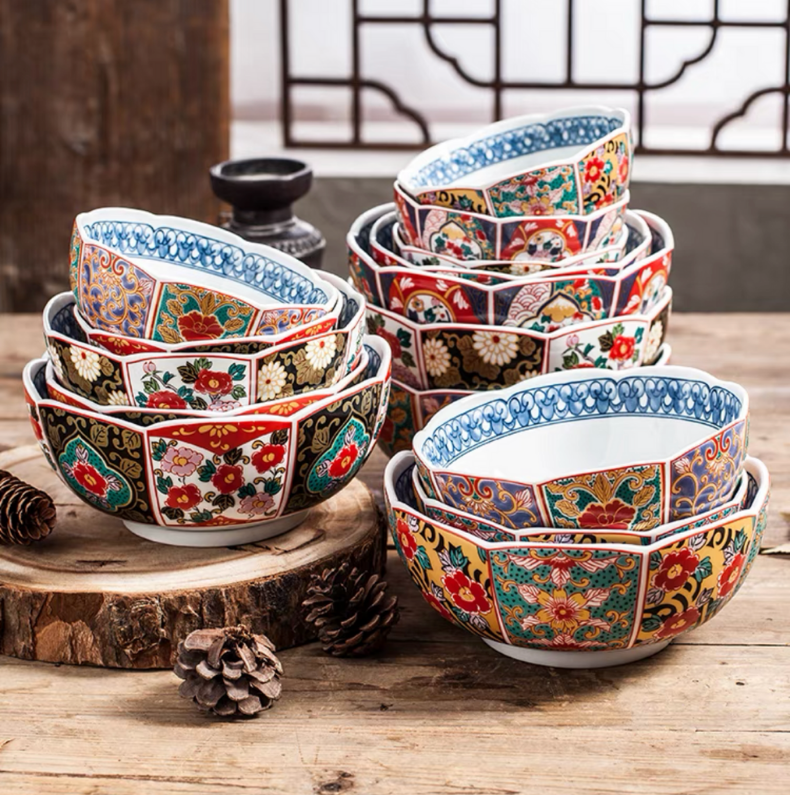 Imperial Chinoiserie Style Ceramic Bowl