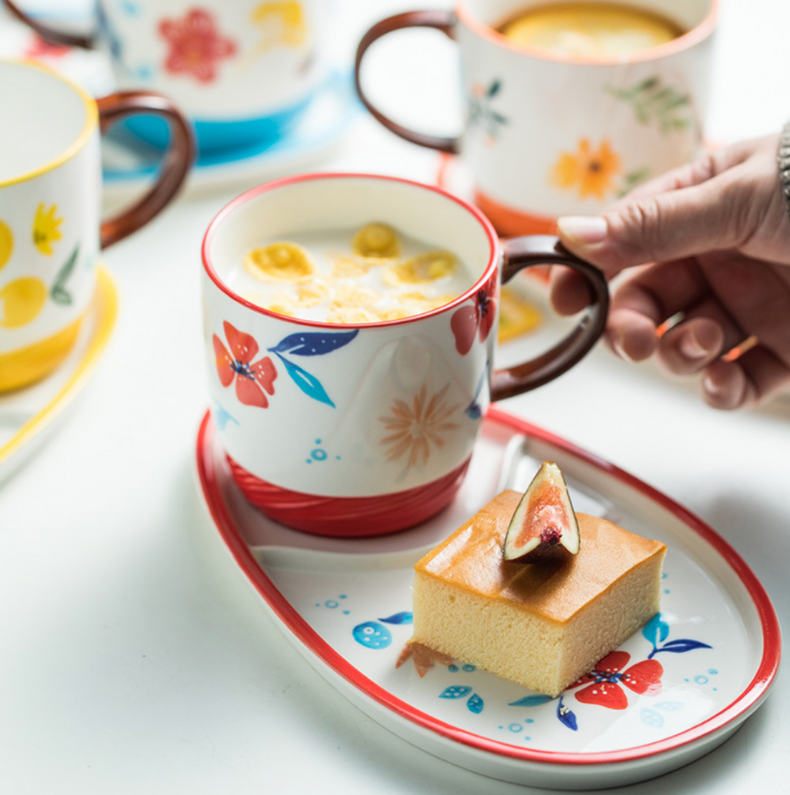 Breakfast bowl mugs set