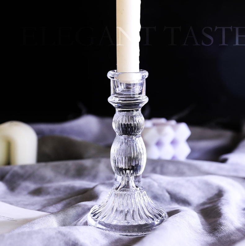 Glass Candleholders