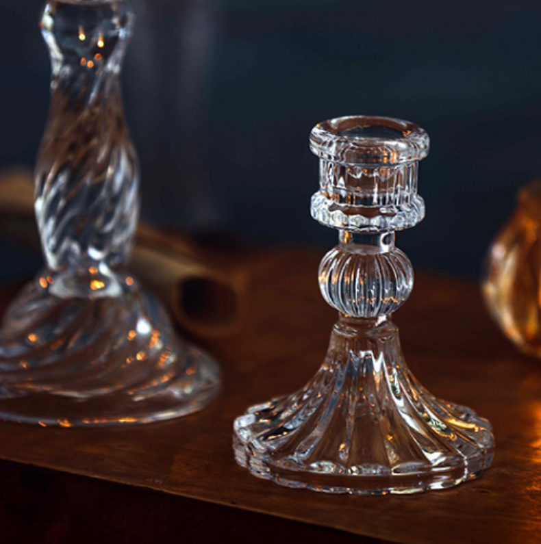 Glass Candleholders