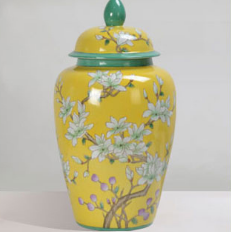 Amarilla Yellow Ginger Jars