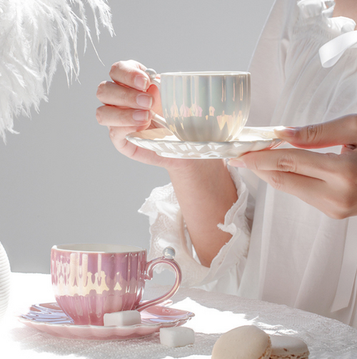Ariel Mug and Saucer Set
